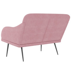 Banc Rose 110x76x80 cm Velours