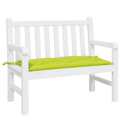 Coussin de banc de jardin vert brillant 110x50x7cm tissu oxford