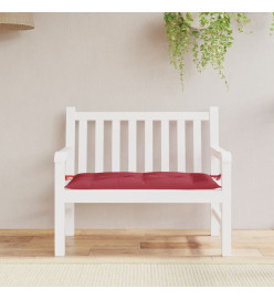 Coussin de banc de jardin rouge bordeaux 110x50x7 cm