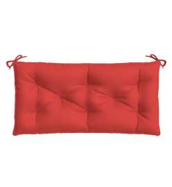 Coussin de banc de jardin rouge 110x50x7 cm tissu oxford