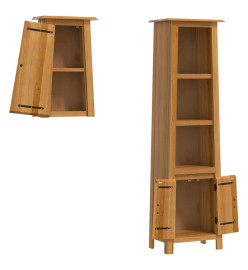 Ensemble de meubles de salle de bain 2 pcs bois de pin massif