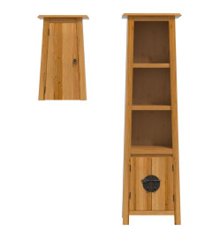 Ensemble de meubles de salle de bain 2 pcs bois de pin massif