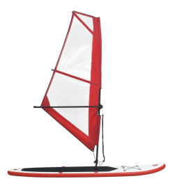 Ensemble de planche SUP gonflable avec voile Rouge et blanc