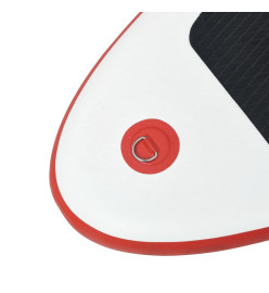 Ensemble de planche SUP gonflable avec voile Rouge et blanc