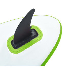 Ensemble de planche SUP gonflable avec voile Vert et blanc