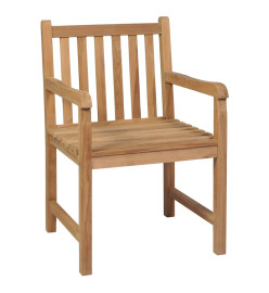 Chaises de jardin 2 pcs avec coussins noir Bois de teck massif