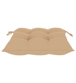 Chaises à dîner d'extérieur avec coussins 4 pcs Acacia massif