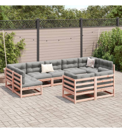 Salon de jardin 9 pcs bois massif sapin de douglas
