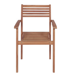 Chaises de jardin 2 pcs avec coussins noir Bois de teck massif