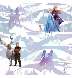 Noordwand Papier peint Kids @ Home Frozen Scene Violet