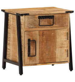 Table de chevet 40x30x42 cm bois de manguier massif
