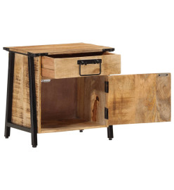 Table de chevet 40x30x42 cm bois de manguier massif