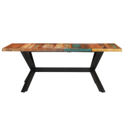 Table à manger 200x100x74 cm bois massif de récupération
