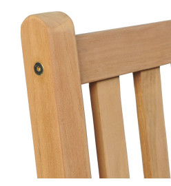 Chaises de jardin 8 pcs avec coussins bordeaux Teck solide