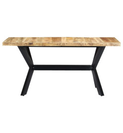 Table à dîner 160x80x75 cm Bois de manguier massif brut