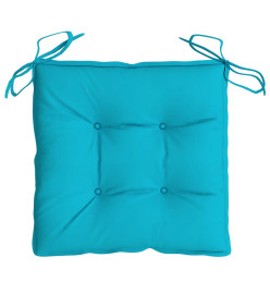 Coussins de chaise 2 pcs turquoise 50x50x7 cm tissu oxford