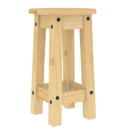 Ensemble de bar 3 pcs bois de pin massif