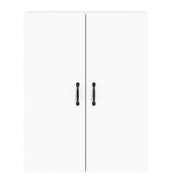 Armoires murales 2 pcs blanc bois d'ingénierie