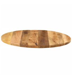 Dessus de table Ø 70x2,5 cm rond bois massif de manguier brut