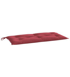 Coussin de banc de jardin rouge bordeaux 100x50x7 cm