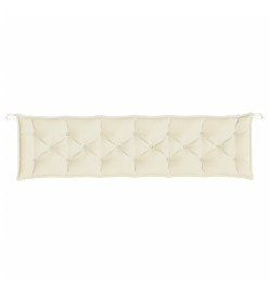 Coussin de banc de jardin crème 200x50x7 cm tissu oxford