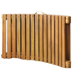Chaise longue de jardin avec coussin Bois d'acacia solide