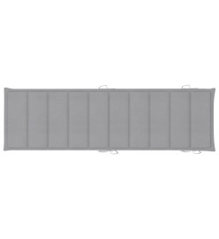 Chaise longue de jardin avec coussin Bois d'acacia solide