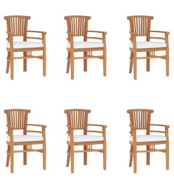 Ensemble à manger de jardin 7 pcs Bois de teck solide