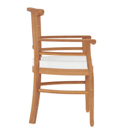 Ensemble à manger de jardin 7 pcs Bois de teck solide