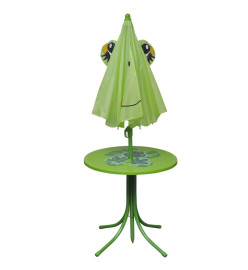 Jeu de bistro avec parasol pour enfants 3 pcs Vert