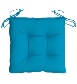 Coussins de palette lot de 6 bleu clair 50x50x7 cm tissu oxford