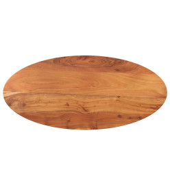 Dessus de table 140x60x3,8 cm ovale bois massif d'acacia