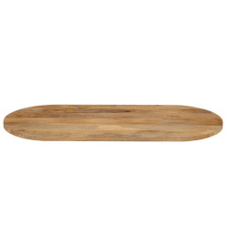 Dessus de table 140x50x2,5 cm ovale bois massif de manguier