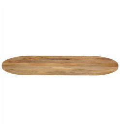 Dessus de table 100x50x3,8 cm ovale bois massif de manguier