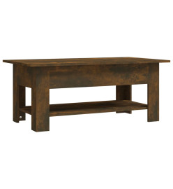 Table basse Chêne fumé 102x55x42 cm Aggloméré