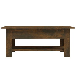 Table basse Chêne fumé 102x55x42 cm Aggloméré