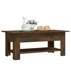 Table basse Chêne fumé 102x55x42 cm Aggloméré