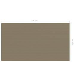 Tapis de tente 250x450 cm Taupe