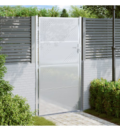 Portail de jardin 100x200 cm acier inoxydable