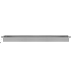 Déversoir pour cascade avec LED RVB Inox 90 cm