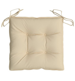Coussins de palette lot de 6 beige 50x50x7 cm tissu oxford