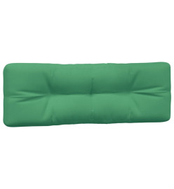 Coussins de palette 7 pcs vert tissu