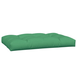 Coussins de palette 7 pcs vert tissu