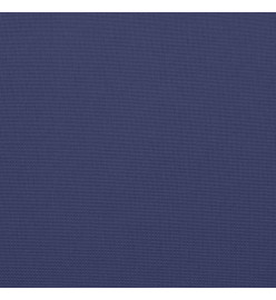 Coussins de chaise lot de 6 bleu marine 50x50x7 cm tissu oxford