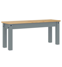 Banc à manger Panama gris 105x30x45 cm bois massif de pin