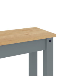 Banc à manger Panama gris 105x30x45 cm bois massif de pin