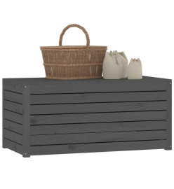 Boîte de jardin gris 101x50,5x46,5 cm bois massif de pin