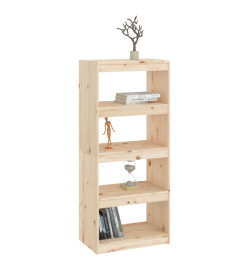 Bibliothèque/Séparateur de pièce 60x30x135,5 cm Bois de pin