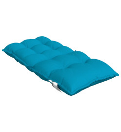 Coussins de chaise à dossier bas lot de 6 bleu clair