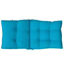Coussins de chaise à dossier bas lot de 6 bleu clair